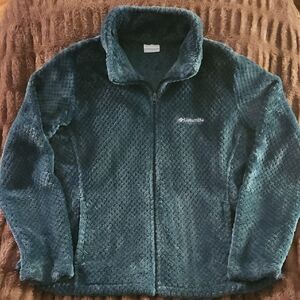 Women's Columbia Plush Jacket in Deep Teal, Size XL